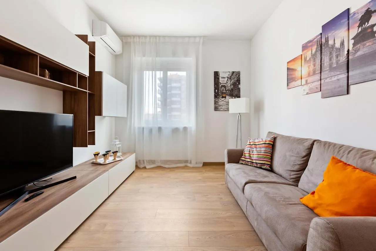 Red Subway Line Modern Flat Apartment Milan