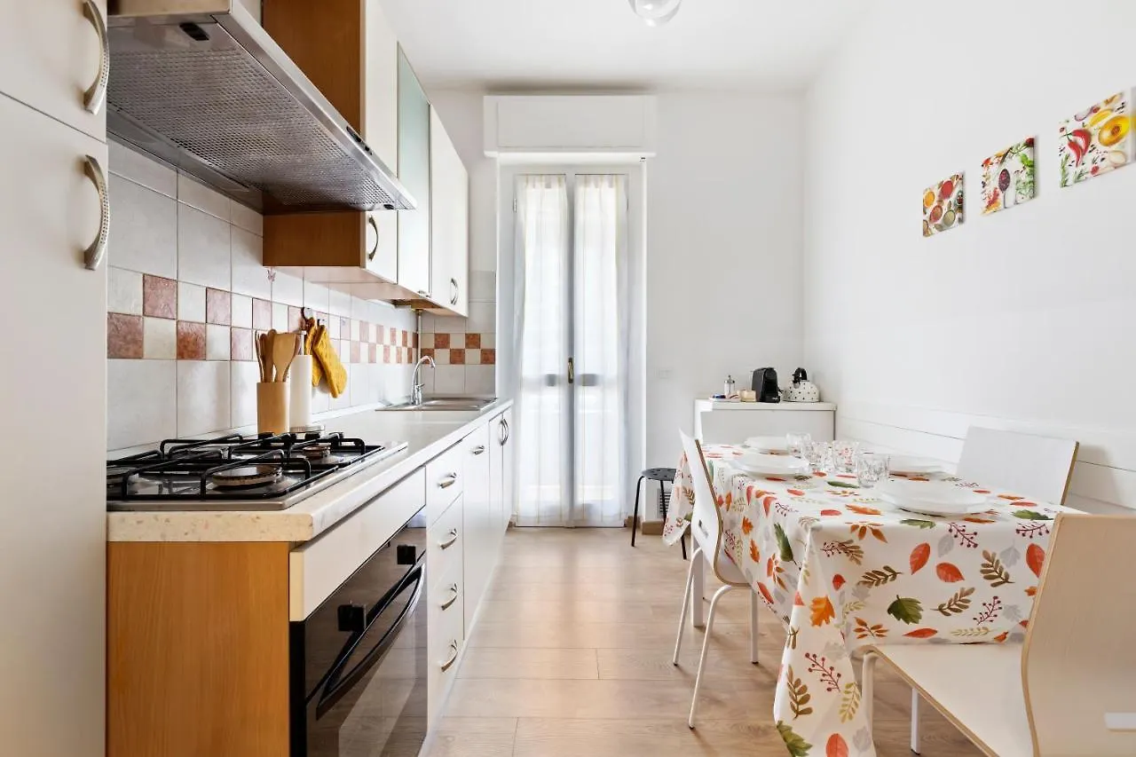 Red Subway Line Modern Flat Apartment Milan