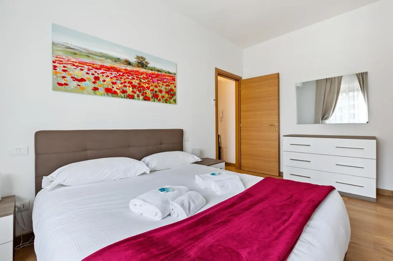 Red Subway Line Modern Flat Apartment Milan